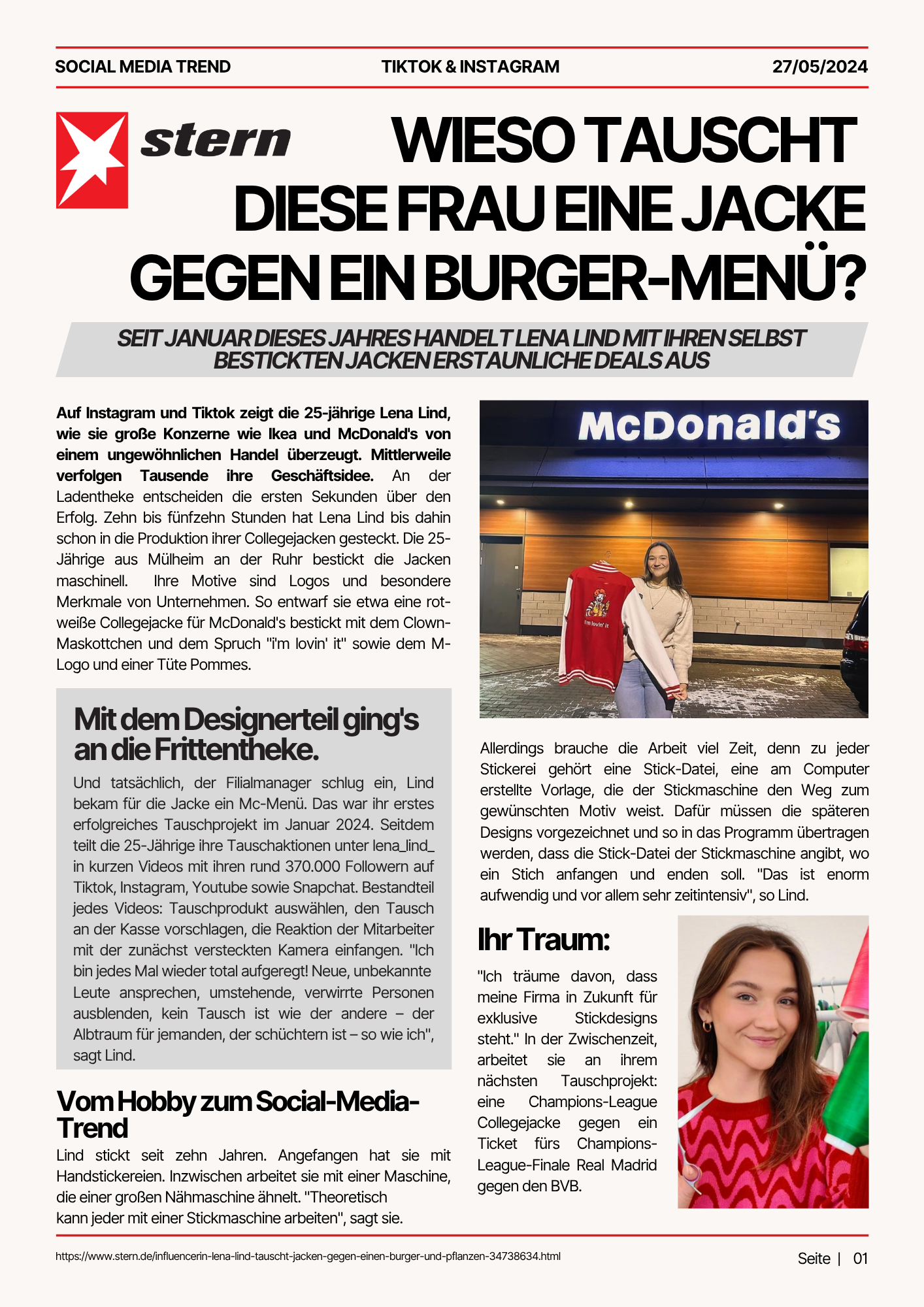 Stern Zeitungsartikel